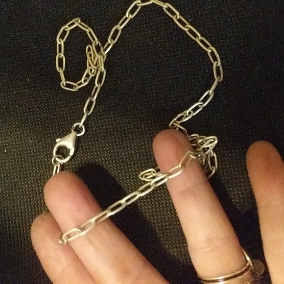 Oval sterling silver chain - Picture 4 of 4